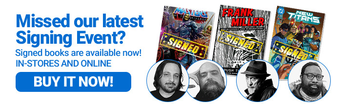 Signed books at Midtown Comics