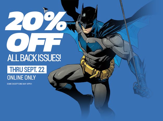 20% off all back issues 
