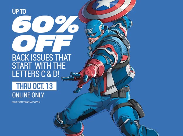 Up to 60% OFF Back Issues that start with the letters C and D